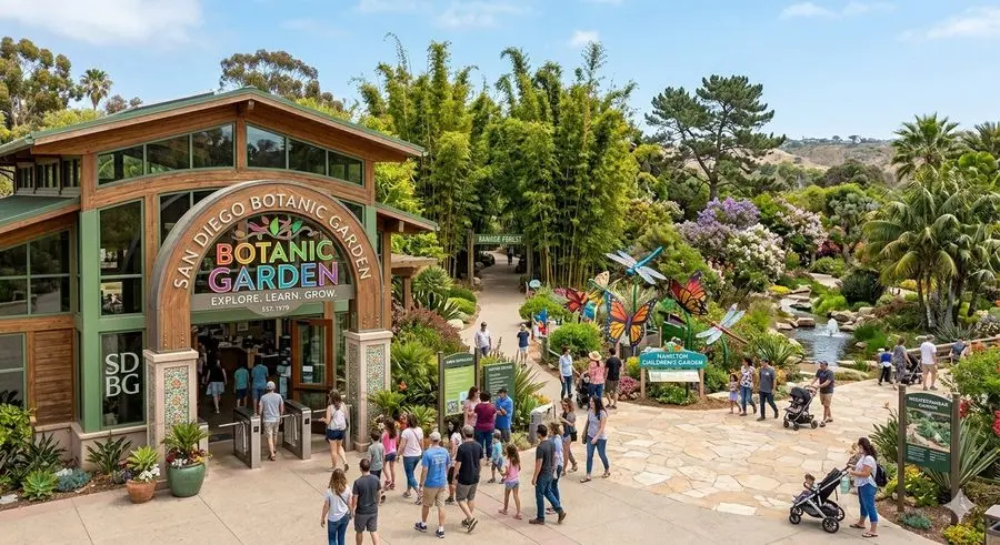 San Diego Botanic Garden Encinitas tropical gardens and trails