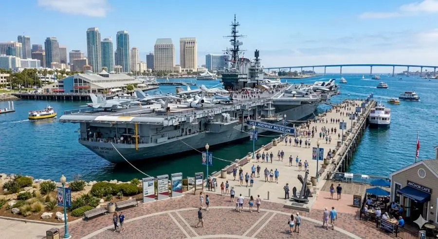 San Diego downtown waterfront — home of USS Midway Museum