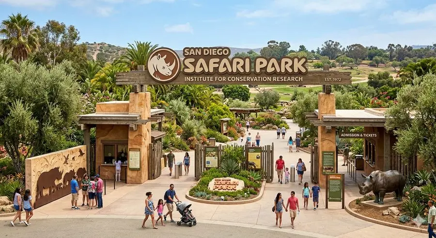 San Diego Safari Park entrance — Institute for Conservation Research